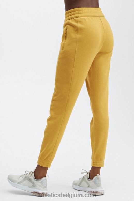 wilde kalk/afgrond vrouwen milieubewuste slanke joggingbroek Fabletics LH20J55