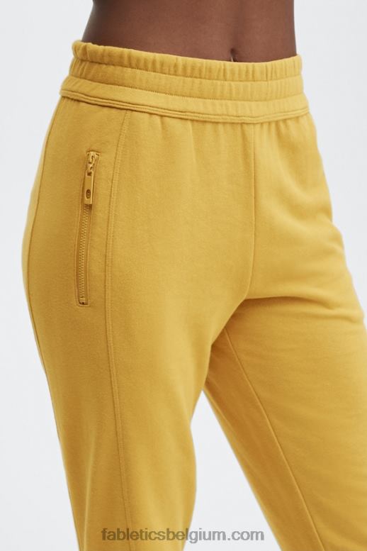 wilde kalk/afgrond vrouwen milieubewuste slanke joggingbroek Fabletics LH20J55