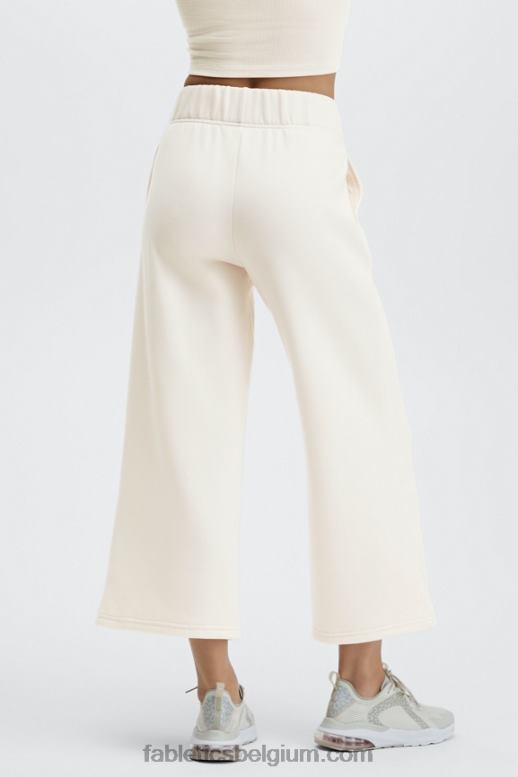wit/citroendruppel/sinaasappelsorbet vrouwen jamie broek met wijde pijpen Fabletics LH20J191