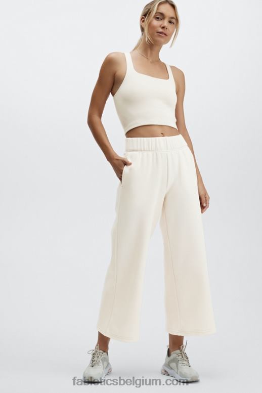 wit/citroendruppel/sinaasappelsorbet vrouwen jamie broek met wijde pijpen Fabletics LH20J191