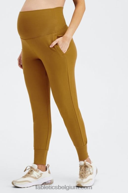 wit/microstip/gevlekt vrouwen zwangerschapsjoggingbroek van badstof Fabletics LH20J178