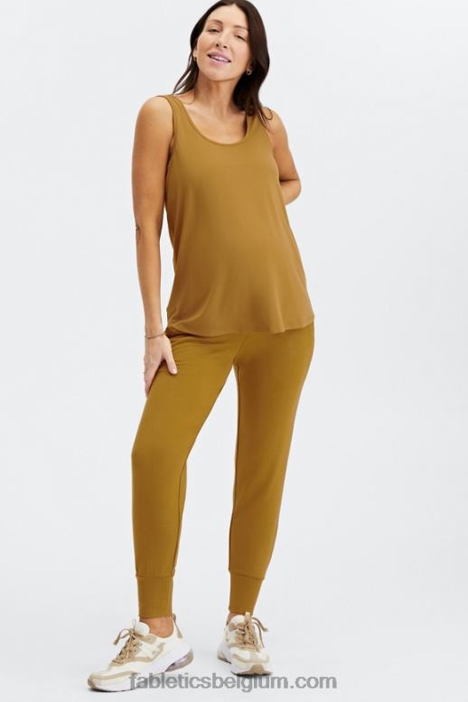 wit/microstip/gevlekt vrouwen zwangerschapsjoggingbroek van badstof Fabletics LH20J178