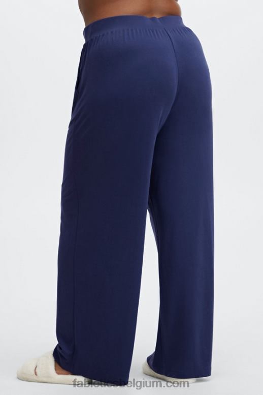 wit/multi vrouwen strakke gebreide broek met wijde pijpen Fabletics LH20J194