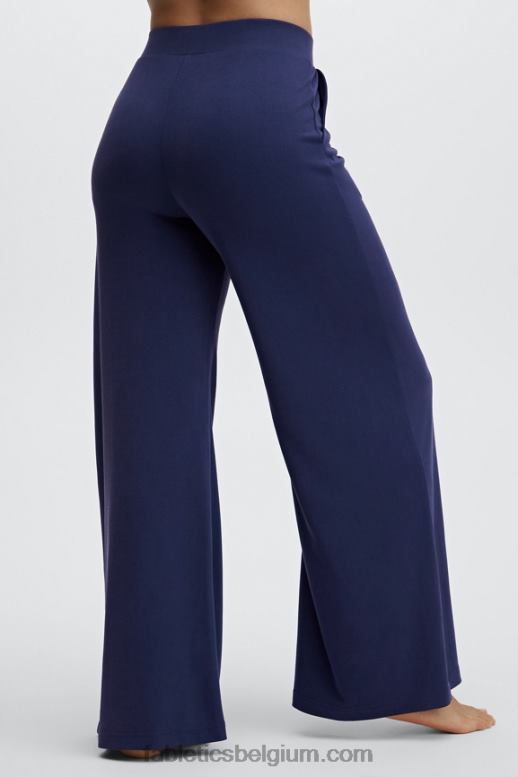 wit/pluche roze multi vrouwen strakke gebreide broek met wijde pijpen Fabletics LH20J193