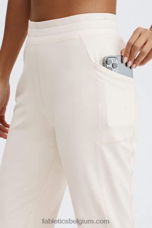 zoete kers/pluche roze vrouwen thermaflex hoog getailleerde pocketjoggingbroek Fabletics LH20J63