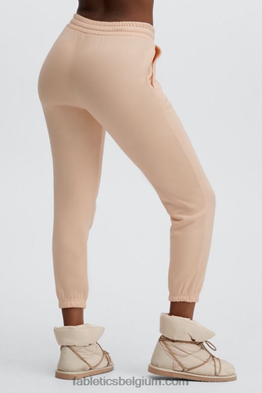 zwart/citroencrème vrouwen eco go-to klassieke joggingbroek Fabletics LH20J95