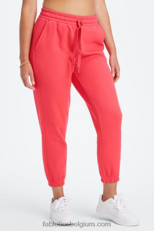 zwart/gebrand oker golvende leo vrouwen eco go-to klassieke joggingbroek Fabletics LH20J91