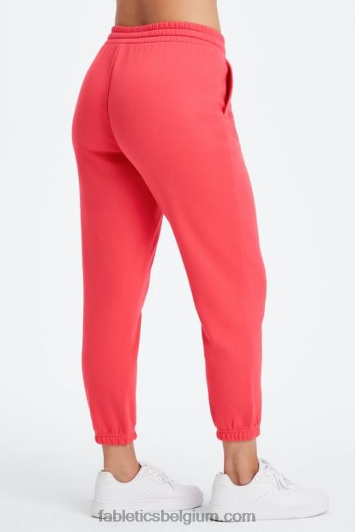 zwart/gebrand oker golvende leo vrouwen eco go-to klassieke joggingbroek Fabletics LH20J91
