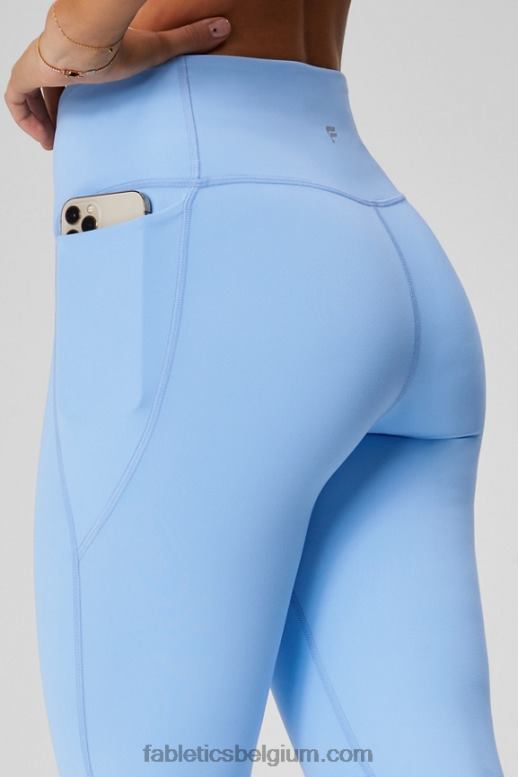 zwart/gerookt vrouwen crossover flare met hoge taille Fabletics LH20J44