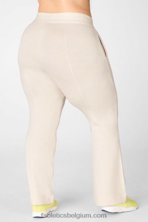 zwart/klassiek wit vrouwen Flare joggingbroek Fabletics LH20J214