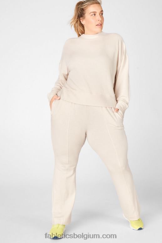 zwart/klassiek wit vrouwen Flare joggingbroek Fabletics LH20J214