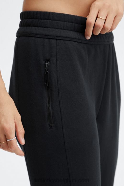 zwart/klassiek wit vrouwen milieubewuste slanke joggingbroek Fabletics LH20J57
