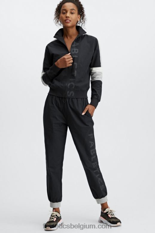 zwart/multi vrouwen kora trainingsbroek Fabletics LH20J163