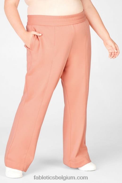 zwart/reflecterend zilver vrouwen Flare joggingbroek Fabletics LH20J139