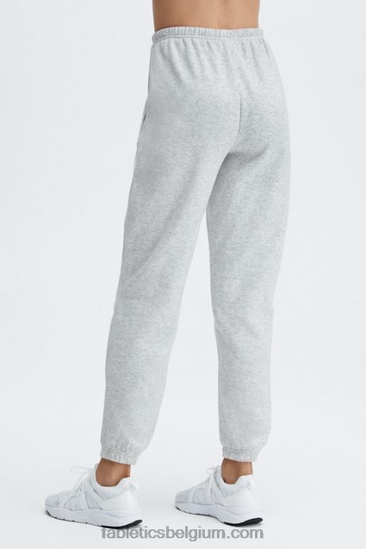 zwart/reflecterend zilver vrouwen go-to slanke joggingbroek Fabletics LH20J134