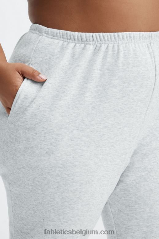 zwart/reflecterend zilver vrouwen go-to slanke joggingbroek Fabletics LH20J135