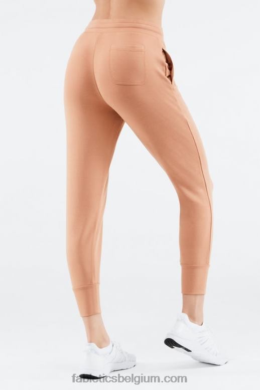 zwart/regenwolk vrouwen luxe badstof jogger 1 Fabletics LH20J14