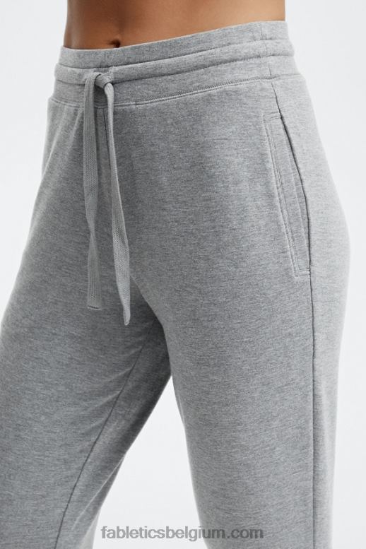 zwart/tin vrouwen luxe badstof jogger 3 Fabletics LH20J22