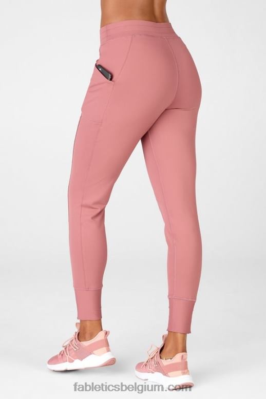 zwart/tin vrouwen thermaflex hoog getailleerde pocketjoggingbroek Fabletics LH20J65