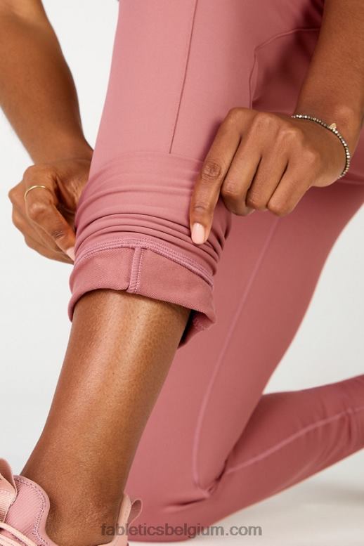 zwart/tin vrouwen thermaflex hoog getailleerde pocketjoggingbroek Fabletics LH20J65