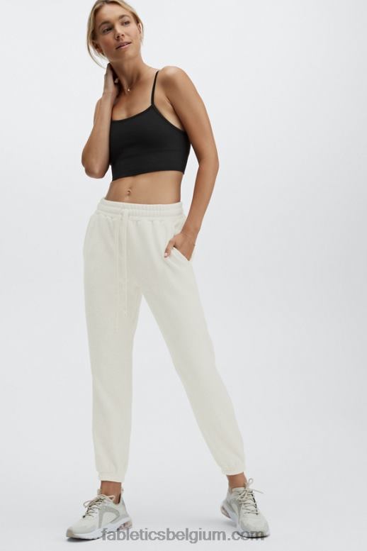 zwart wit vrouwen klassieke joggingbroek Fabletics LH20J165