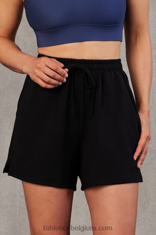 afgrond/blauw violet vrouwen luxe badstof sweatshort Fabletics LH20J452