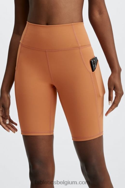 afgrond / vermiljoen vrouwen oasis broekzak met hoge taille 9 Fabletics LH20J522