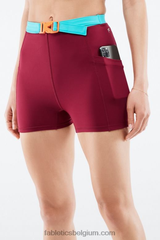 baksteen/multi vrouwen high-waisted motion365 hike short 3'' Fabletics LH20J556