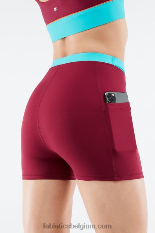 baksteen/multi vrouwen high-waisted motion365 hike short 3'' Fabletics LH20J556