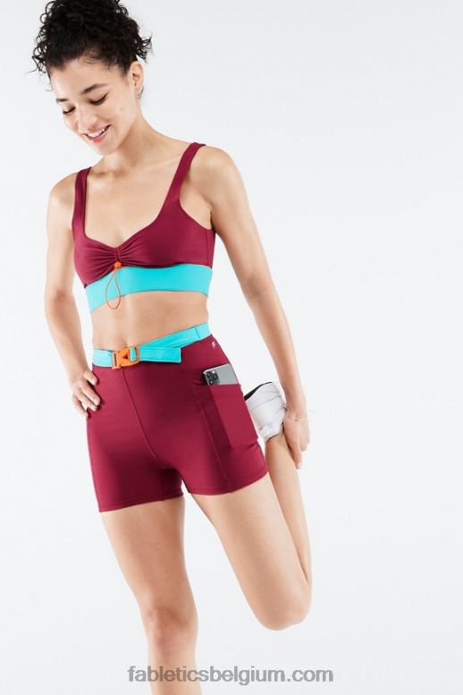 baksteen/multi vrouwen high-waisted motion365 hike short 3'' Fabletics LH20J556