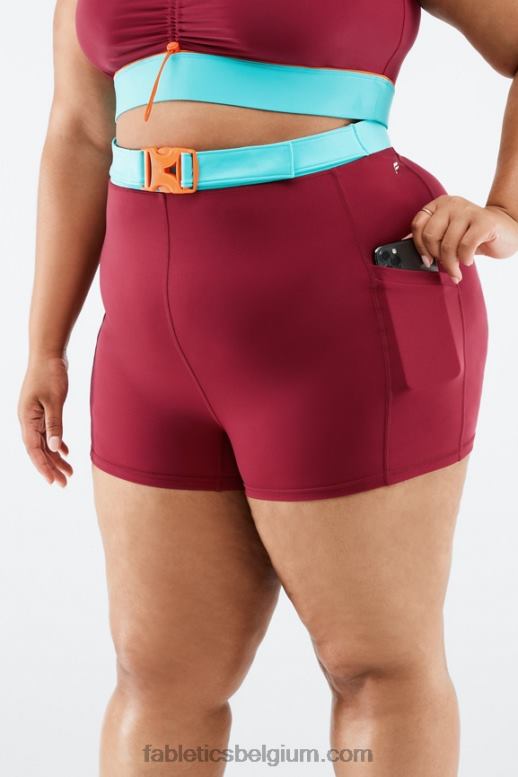 baksteen/multi vrouwen high-waisted motion365 hike short 3'' Fabletics LH20J557
