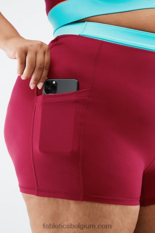 baksteen/multi vrouwen high-waisted motion365 hike short 3'' Fabletics LH20J557