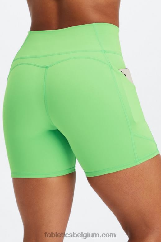 basilicum/grizzly vrouwen oasis pureluxe hoog getailleerde 6'' short 13 Fabletics LH20J299