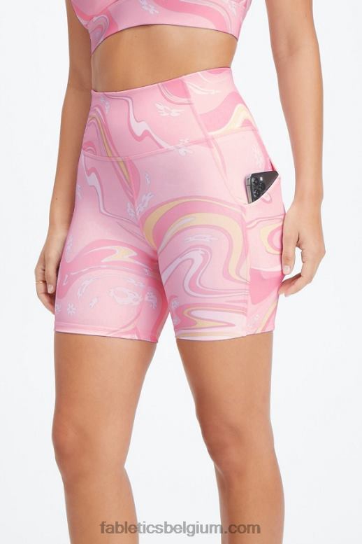 basilicum/grizzly vrouwen oasis pureluxe hoog getailleerde 6'' short 13 Fabletics LH20J300
