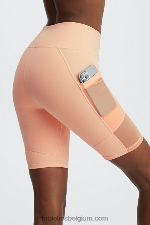 basilicum/groene citrus/roze wolk vrouwen on-the-go powerhold high-waisted 9'' short Fabletics LH20J518