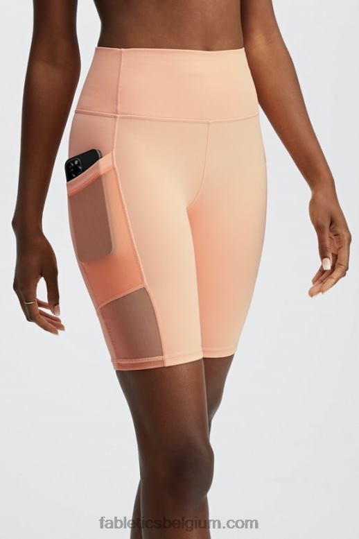 basilicum/groene citrus/roze wolk vrouwen on-the-go powerhold high-waisted 9'' short Fabletics LH20J518