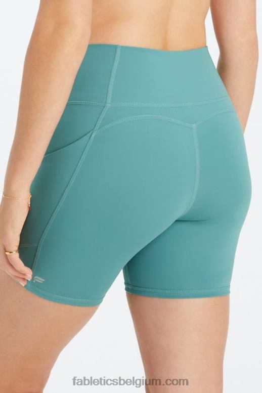 blauwe nova/blauwe bel vrouwen oasis pureluxe hoog getailleerde 6'' short 11 Fabletics LH20J293
