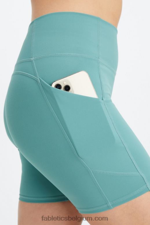 blauwe nova/blauwe bel vrouwen oasis pureluxe hoog getailleerde 6'' short 11 Fabletics LH20J293