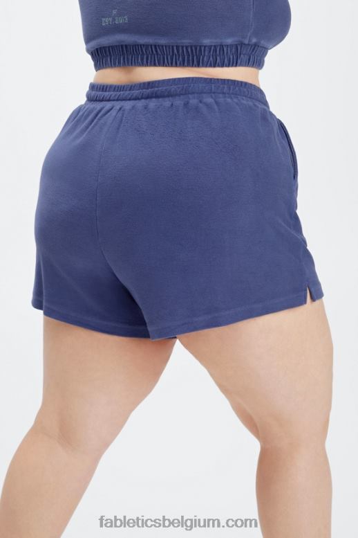 diep kobalt/aloë vrouwen go-to vintage sweatshort Fabletics LH20J490