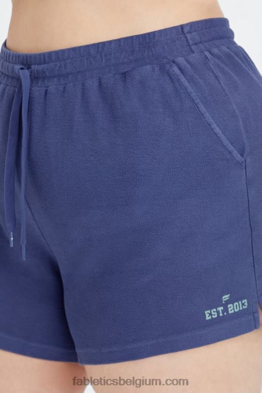 diep kobalt/aloë vrouwen go-to vintage sweatshort Fabletics LH20J490