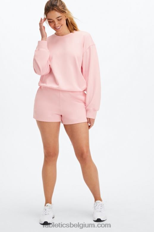 diep kobalt/aloë vrouwen lichtgewicht go-to slim sweatshort Fabletics LH20J381