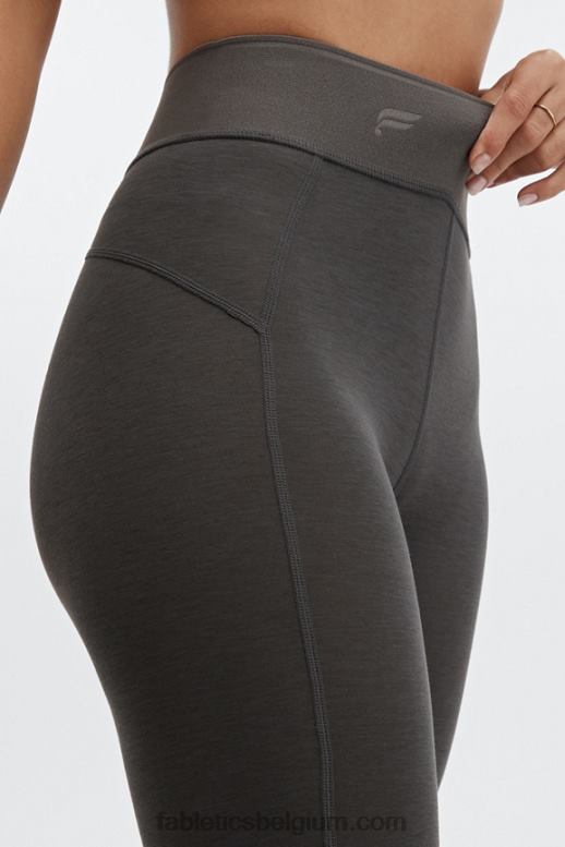 diep kobalt/aloë vrouwen wollen baselayer bike short met ultrahoge taille 6