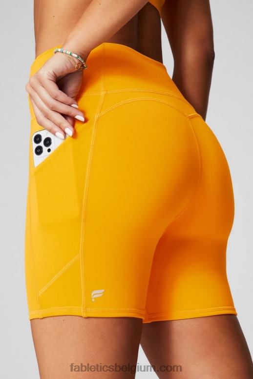 diepste zee/zwart vrouwen oasis pureluxe hoog getailleerde 6'' short 9 Fabletics LH20J281