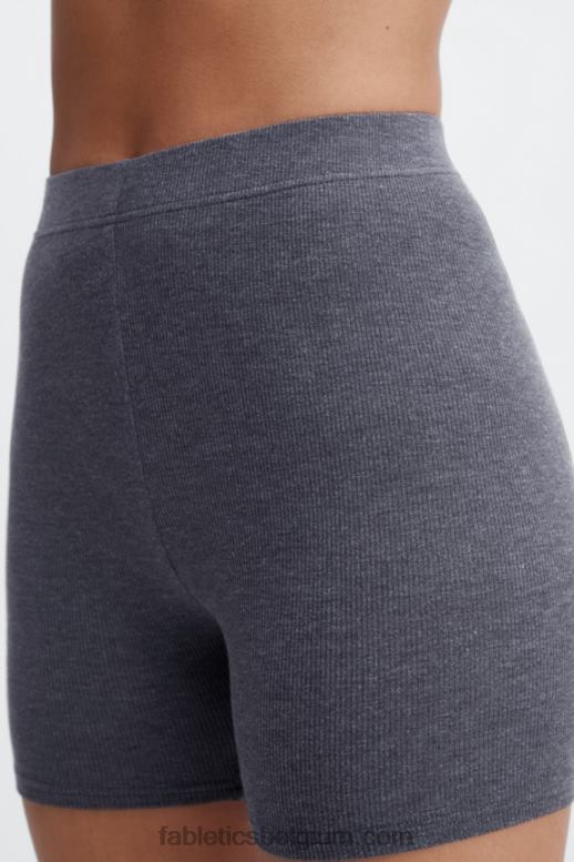 duinen/maanblauw vrouwen restoreknit slim short Fabletics LH20J404