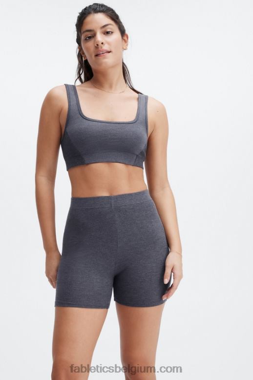 duinen/maanblauw vrouwen restoreknit slim short Fabletics LH20J404