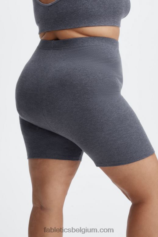 duinen/maanblauw vrouwen restoreknit slim short Fabletics LH20J405