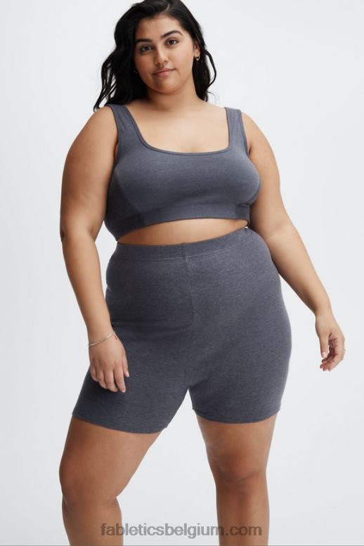 duinen/maanblauw vrouwen restoreknit slim short Fabletics LH20J405