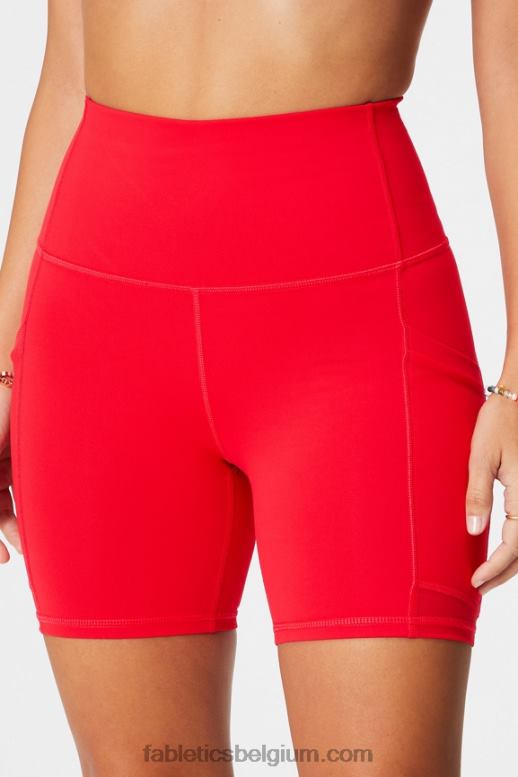 eiland ontsnapping/oranje nectar vrouwen powerhold ultra hw 6'' kort voor onderweg Fabletics LH20J387
