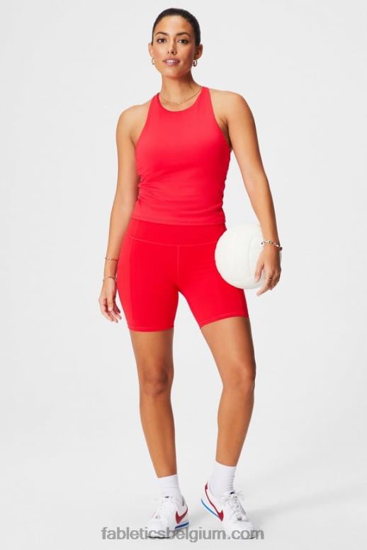 eiland ontsnapping/oranje nectar vrouwen powerhold ultra hw 6'' kort voor onderweg Fabletics LH20J387