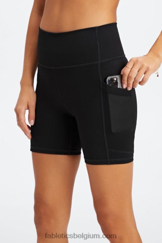eiland ontsnapping/reflecterend logo vrouwen on-the-go powerhold high-waisted 6'' short 5 Fabletics LH20J248